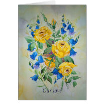 Card with romantic poem inside