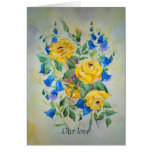 Card with romantic poem inside