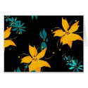 Card Yellow Jade Black Floral by Darling_Gifts Card Yellow Jade Black Floral