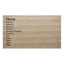 Cardboard Business Card