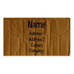 Cardboard Business Card