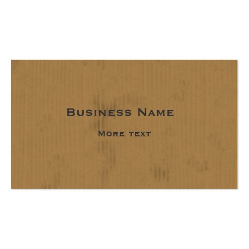 Cardboard Design Business Card (front side)