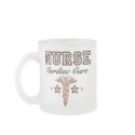 Cardiac Care Nurse Caduceus Frosted Mug