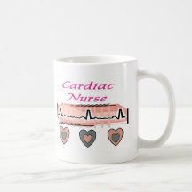 Cardiac Nurse EKG Paper Design Mugs
