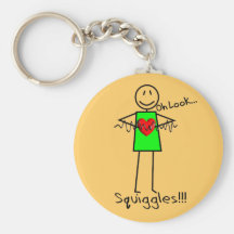Cardiac Nurse Gifts Stick Person Design V-Fib Key Chain