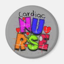 Cardiac Nurse Gifts--Unique Cardiac Design Magnets