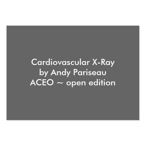 Cardiac Surgery ~ ATC Business Card Templates (back side)