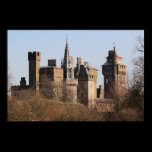 Cardiff Castle in the Early Spring Sunlight posters