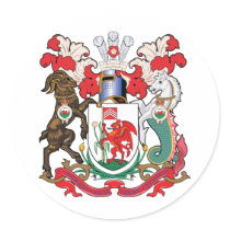 Cardiff Coat of Arms stickers