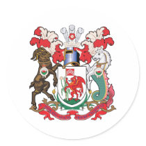 Cardiff Coat of Arms stickers