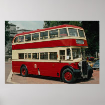 Cardiff Corp. 4b, a 1949 Crossley decker in preser Print