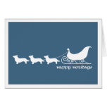 Cardigan Corgis Pulling Santa's Sleigh