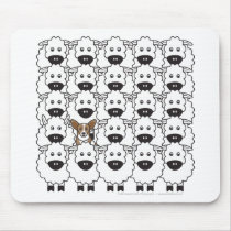 Cardigan Welsh Corgi in the Sheep Mouse Mat