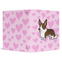 Cardigan Welsh Corgi Love Vinyl Binders