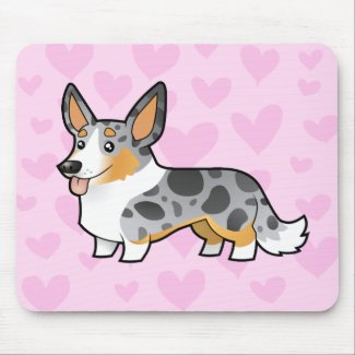 Cardigan Welsh Corgi Love mousepad