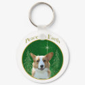 Cardigan Welsh Corgi Peace keychains