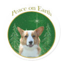 Cardigan Welsh Corgi Peace stickers