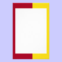 Cardinal and Gold Border Stationery stationery