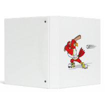 Cardinal Baseball Player 3 Ring Binder