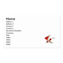 Cardinal Baseball Player Business Card