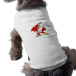 Cardinal Baseball Player Pet T-shirt