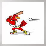 Cardinal Baseball Player Poster