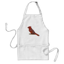 Cardinal Bird aprons