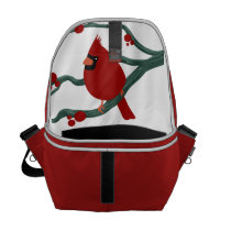 Cardinal Bird Messenger Bag