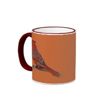 Cardinal Bird Ringer Mug mugs