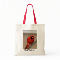 Cardinal Bird Watcher Tote Bag