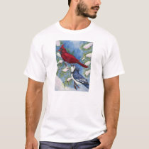 Cardinal & Blue Jay by Toni Donelow Stewart t-shirts by ttonids Cardinal & Blue Jay by Toni Donelow Stewart t-shirts