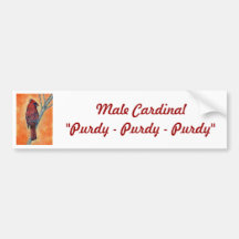 Cardinal Bumper Sticker