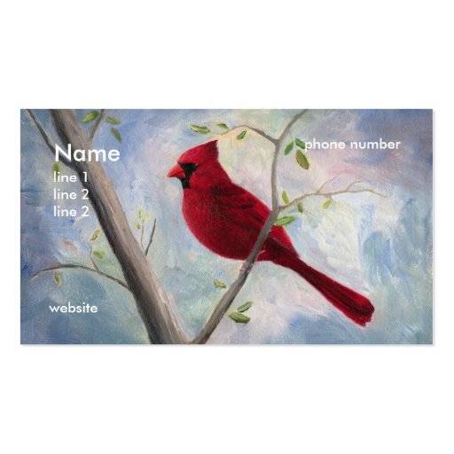 cardinal, business card (front side)