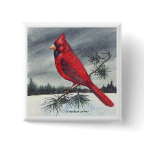 Cardinal button by Linda_MN Cardinal button