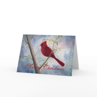 Cardinal Christmas Blank Card card
