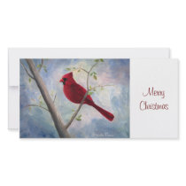 Cardinal Christmas Photocard Personalized Photo Card