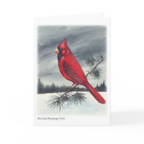 Cardinal Christmas text card