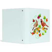 Cardinal Couple Vinyl Binder