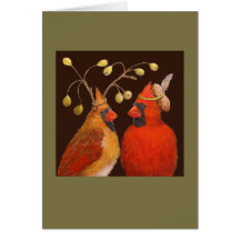Cardinal couple card