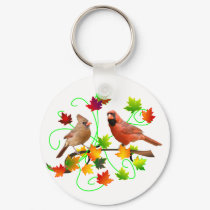 Cardinal Couple keychains