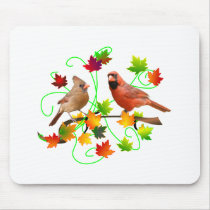 Cardinal Couple Mouse Pad