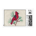 Cardinal Cross Stitch postage