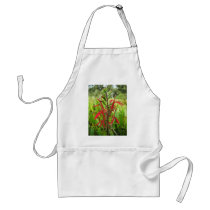 Cardinal Flower, Lobelia cardinalis aprons