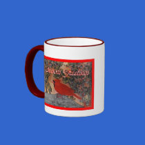 Cardinal Holiday Mug mugs