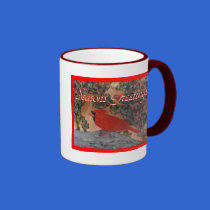 Cardinal Holiday Mug mugs
