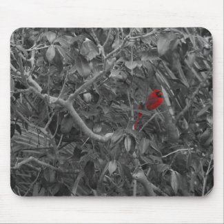 Cardinal in a Tree Mousepad
