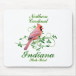Cardinal Indiana State Bird mousepads