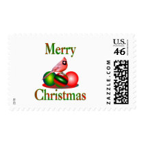 Cardinal Merry Christmas stamps