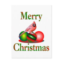 Cardinal Merry Christmas postcards