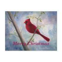 cardinal, Merry Christmas postcards